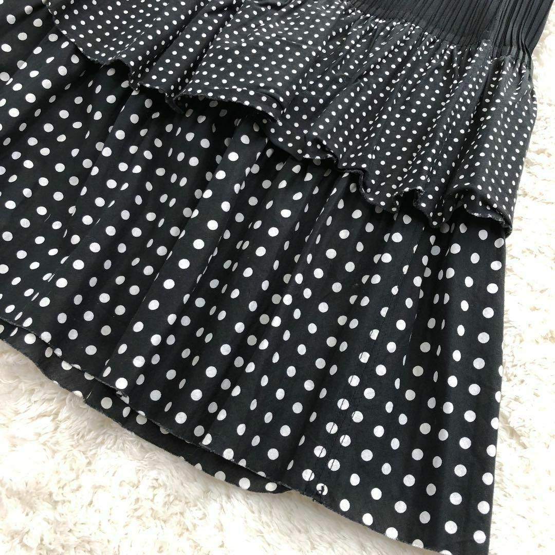 PLEATS PLEASE プリーツプリーズ スカート フリル ドット柄 PLEATS PLEASE プリーツプリーズ スカート フリル ドット柄