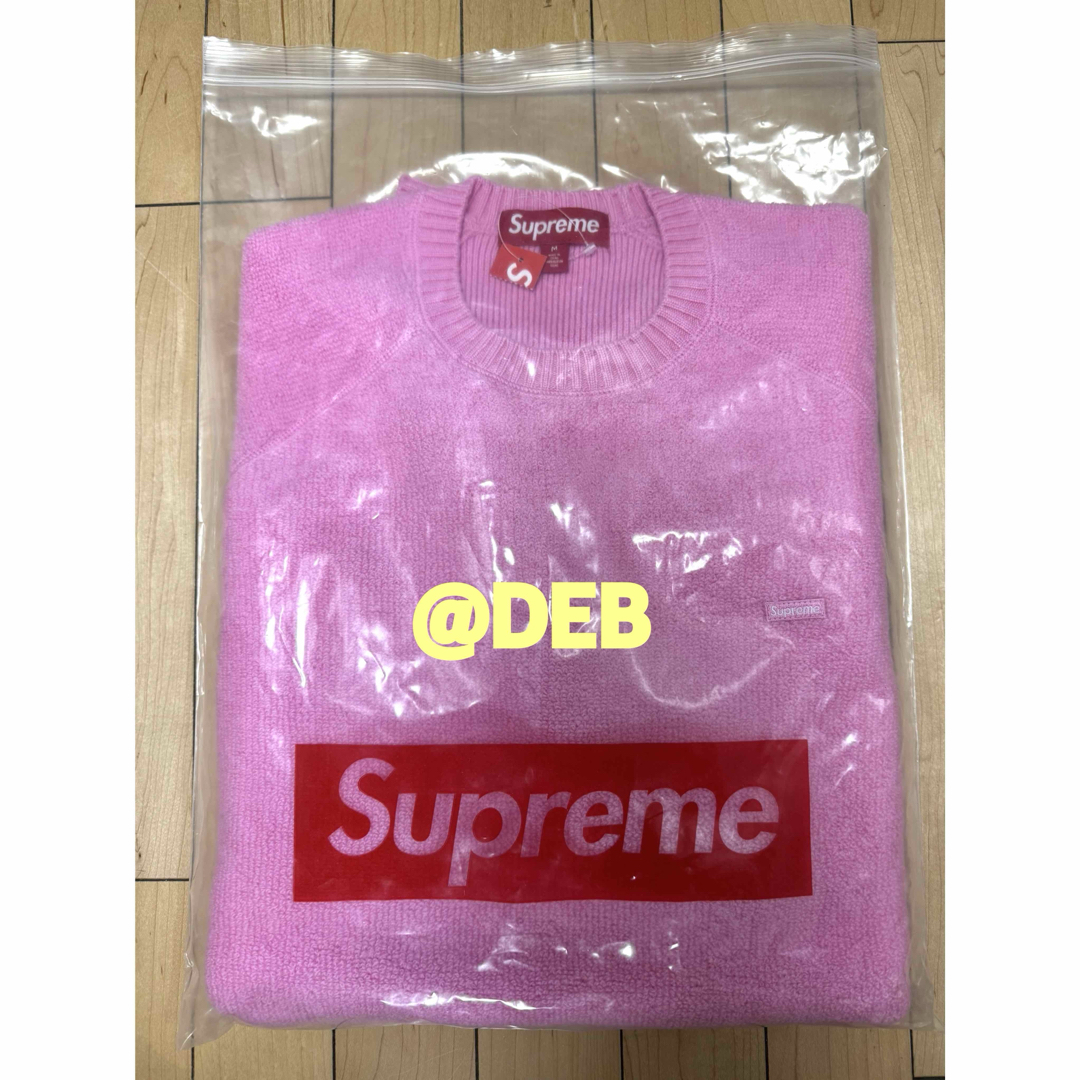 Supreme - Supreme Terry Small Box Sweater Pink Mの通販 by Supreme - Supreme Terry Small Box Sweater Pink Mの通販 by