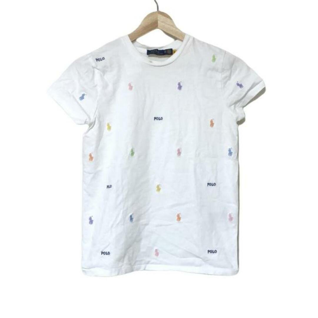 POLO RALPH LAUREN - POLObyRalphLauren(ポロラルフローレン) 半袖Tシャツ サイズXS レディース - 白×マルチ クルーネック