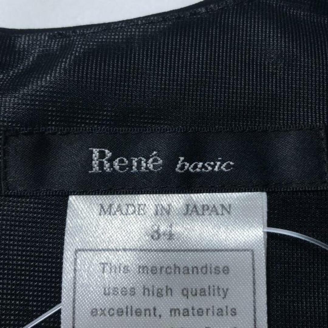 Rene(ルネ) ワンピース サイズ34 S レディース - 黒 半袖/ロング Rene(ルネ) ワンピース サイズ34 S レディース - 黒 半袖/ロング