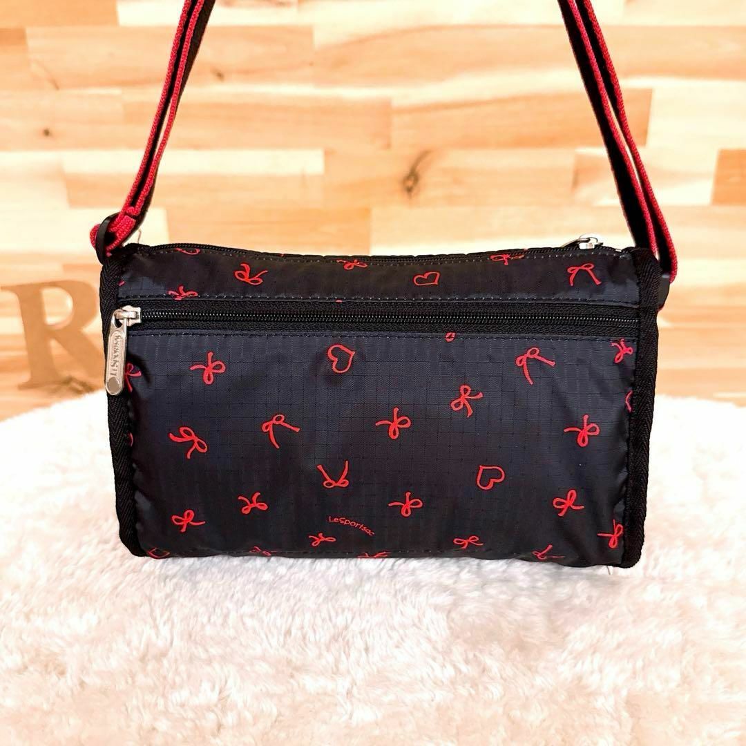 LeSportsac - 【レスポートサック】ミニ リボン ハート スクエア LeSportsac - 【レスポートサック】ミニ リボン ハート スクエア