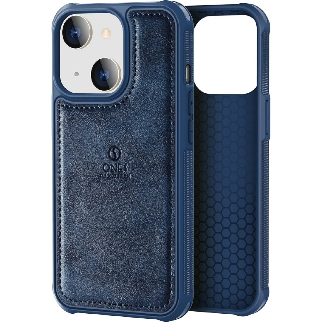 ONES iPhone 13 Pro レザーケース 超耐衝撃 （ 星空ブルー) スマホ/家電/カメラのスマホアクセサリー(iPhoneケース)の商品写真