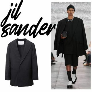 JIL SANDER(テーラードジャケット ・ ブラック/黒色系)の JIL SANDER(テーラードジャケット ・ ブラック/黒色系)の