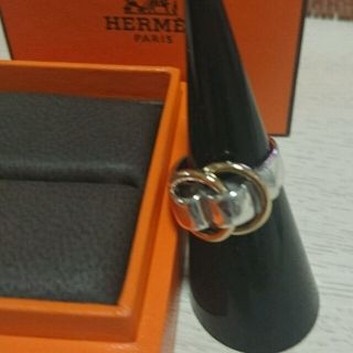 エルメス(Hermes)のふみふみ様専用HERMESドゥザノー💍k18×ag925コンビ🎵(リング(指輪))