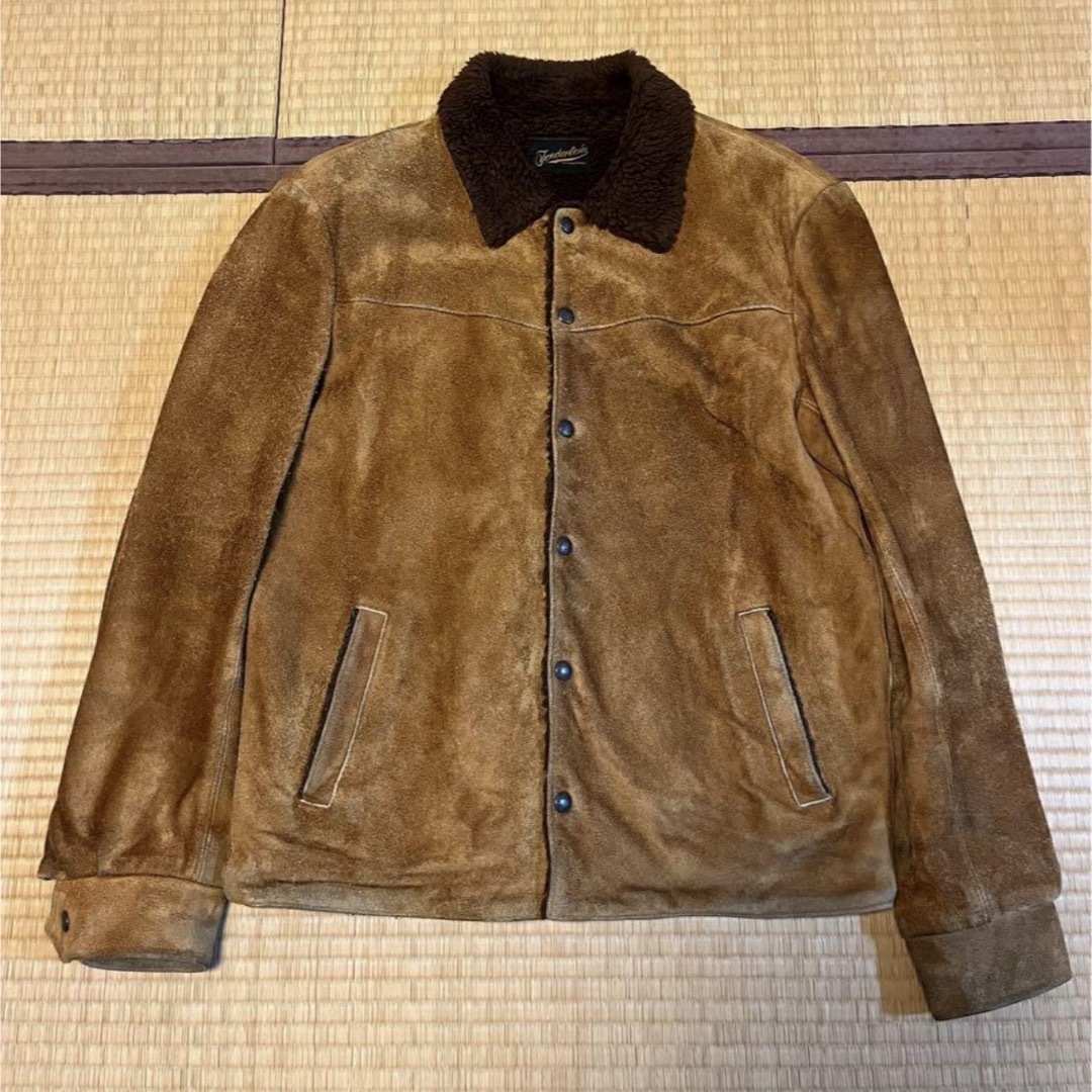 TENDERLOIN - テンダーロイン サドルスエード ボア レザー TENDERLOIN - テンダーロイン サドルスエード ボア レザー