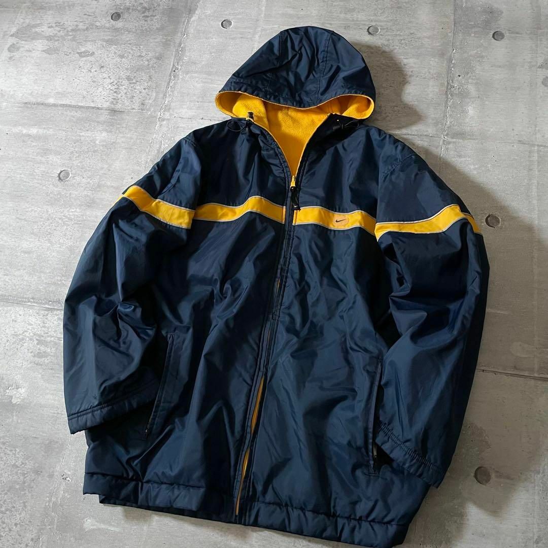 00s archive NIKE リバーシブル フリースナイロンジャケットy2k 00s archive NIKE リバーシブル フリースナイロンジャケットy2k