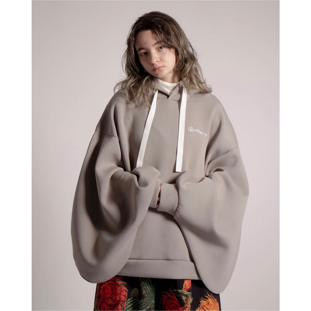 美品 &ellecy 刺繍ロゴ バルーンスリーブ 変形 ボンディング 美品 &ellecy 刺繍ロゴ バルーンスリーブ 変形 ボンディング