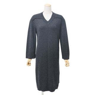 エルメス(HERMES)の■美品■HERMES エルメス ワンピース サイズ36 総カシミヤ ニットワンピース セリエ装飾 イギリス製 ブランド古着【中古】20241230/RA2912(ひざ丈ワンピース)