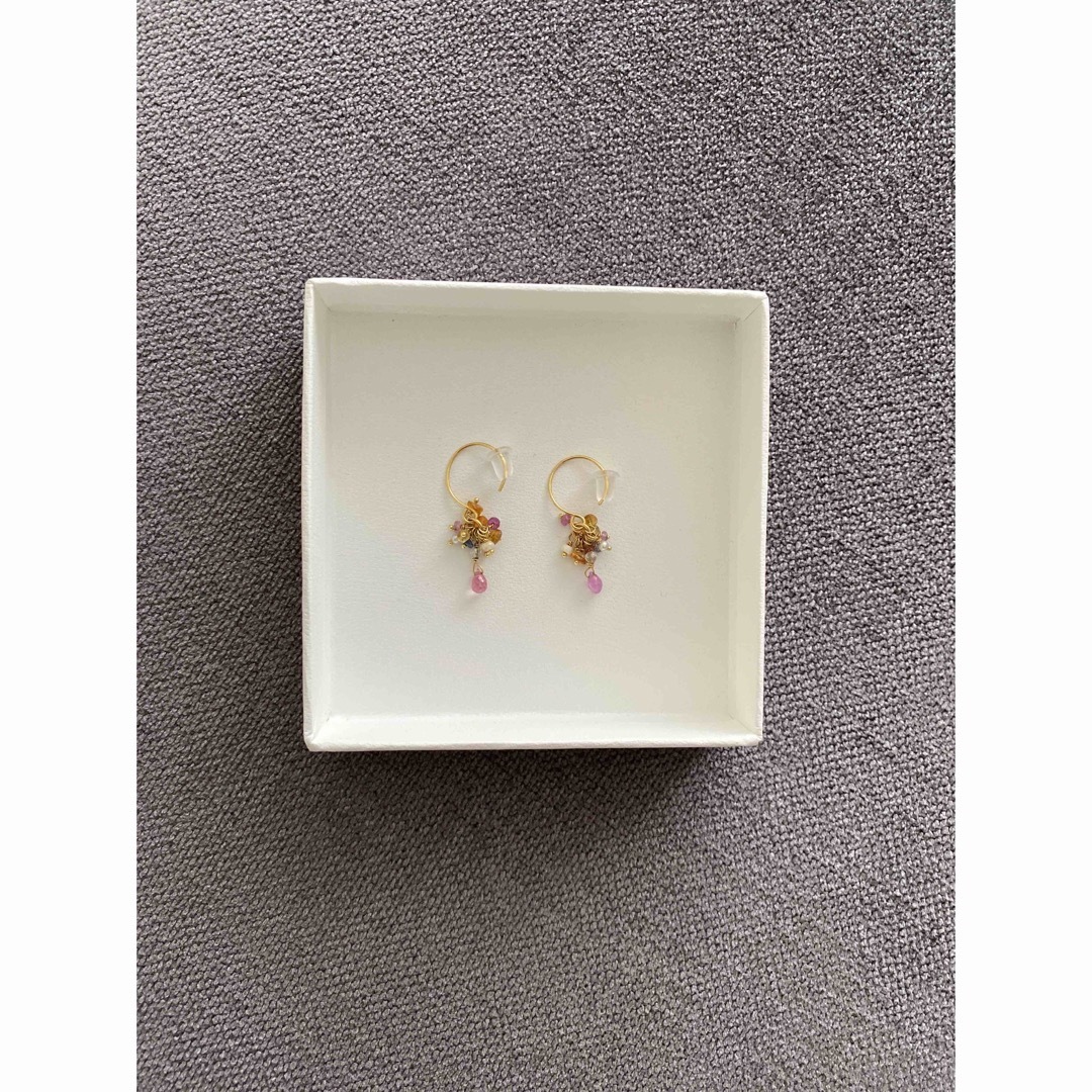 超特価セール開催！！ ahkah K18YG ピアス 天然石 アクセサリー