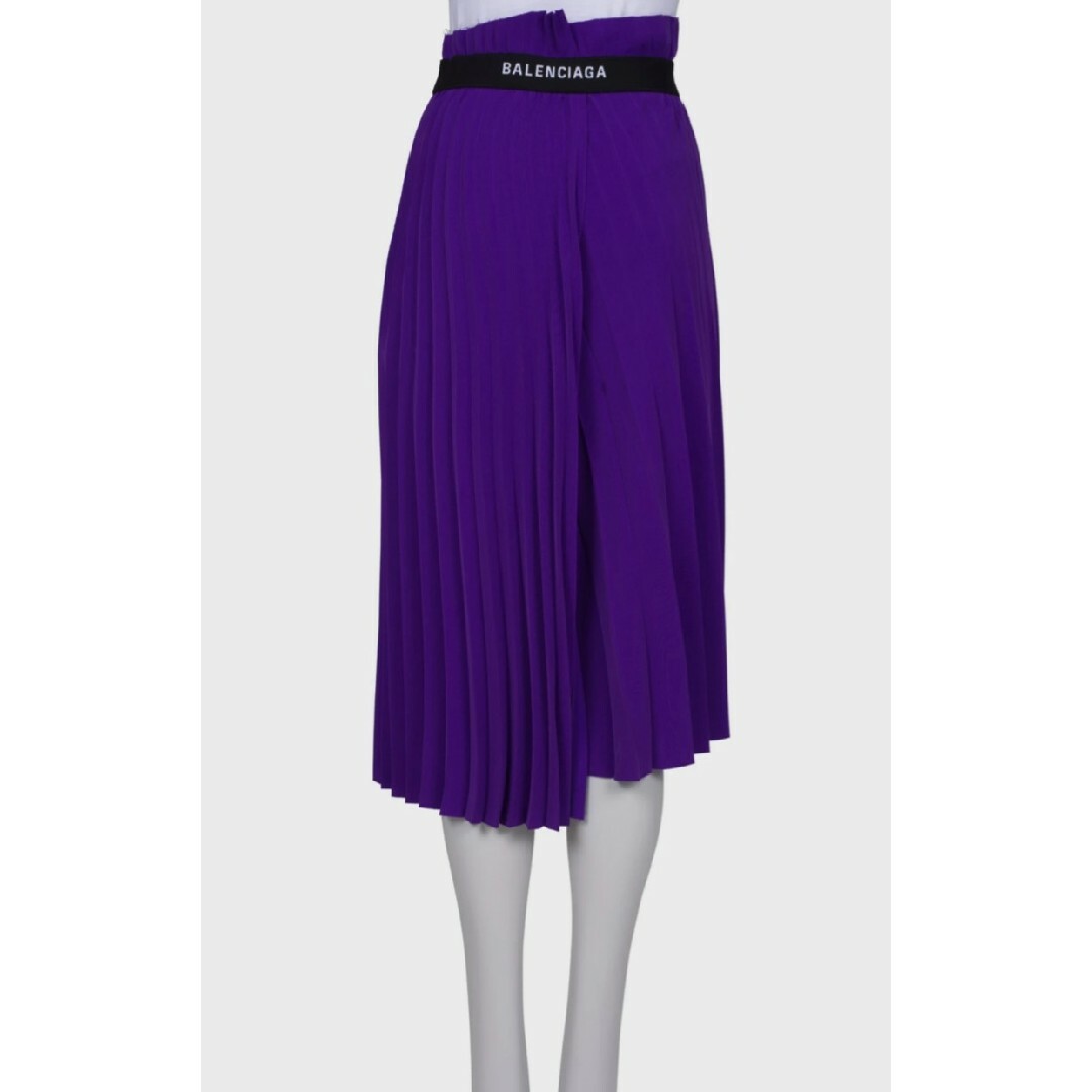 BALENCIAGA バレンシアガ パープル プリーツスカート BALENCIAGA バレンシアガ パープル プリーツスカート
