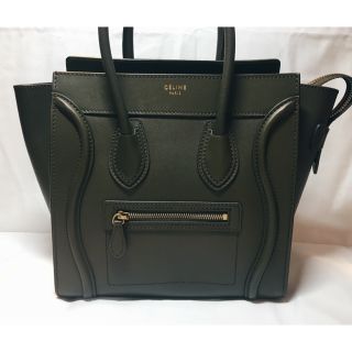 セリーヌ(celine)のX'mas 限定最終値下‼️ CELINE マイクロラゲージバッグ カーキ(ハンドバッグ)