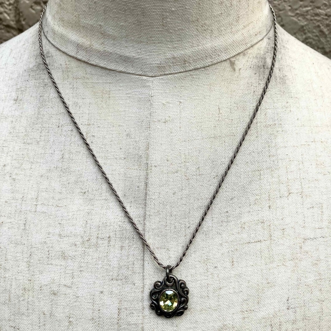 SILVER925 STONE TOP NECKLACE /シルバー/ネックレス