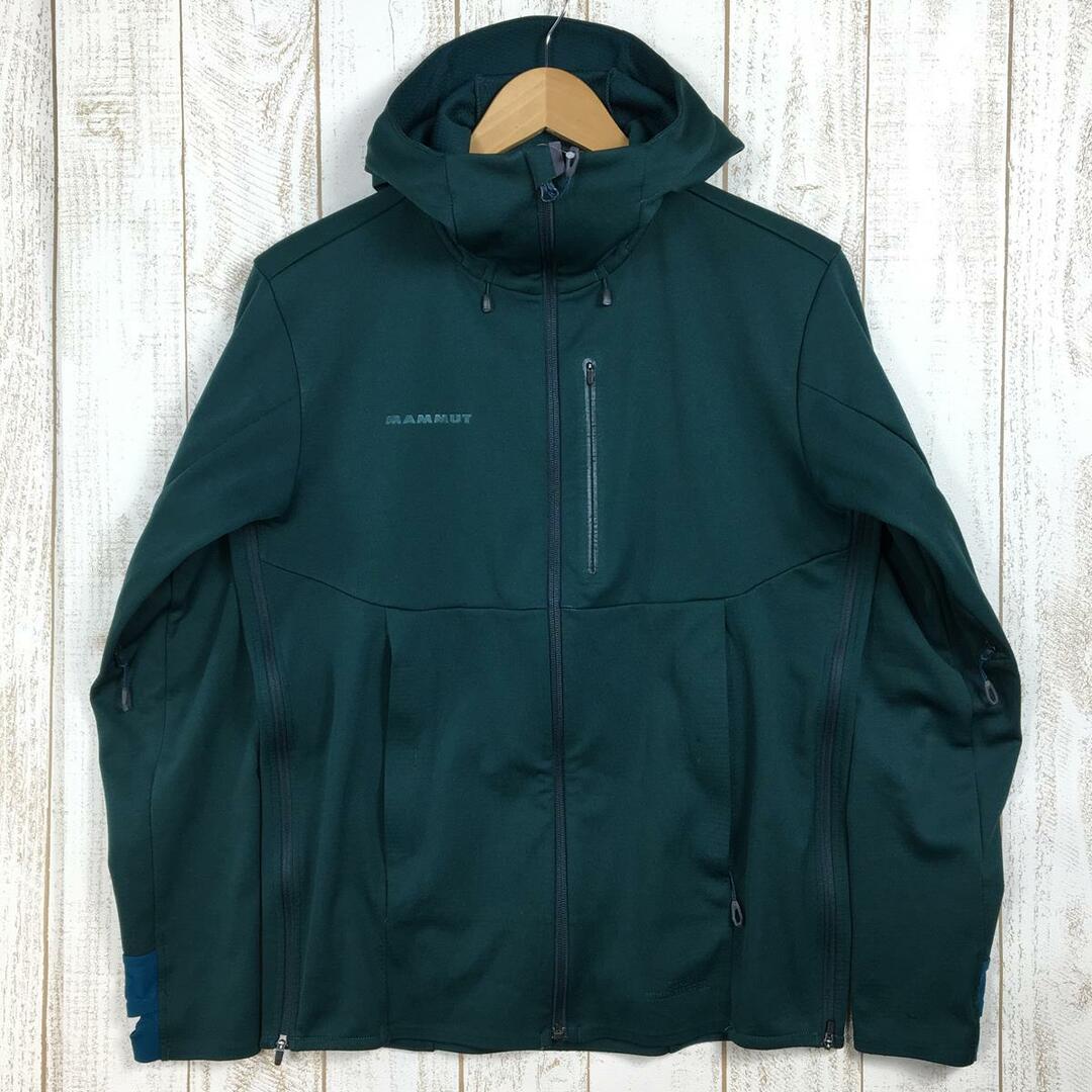 Mammut(マムート)の【Men's S グリーン系】 Mammut ( マムート ) アルティメット V ソフトシェル ジャケット Ultimate V So Hooded Jacket ゴアウィンドストッパー フーディ 1011-0 メンズのジャケット/アウター(ナイロンジャケット)の商品写真