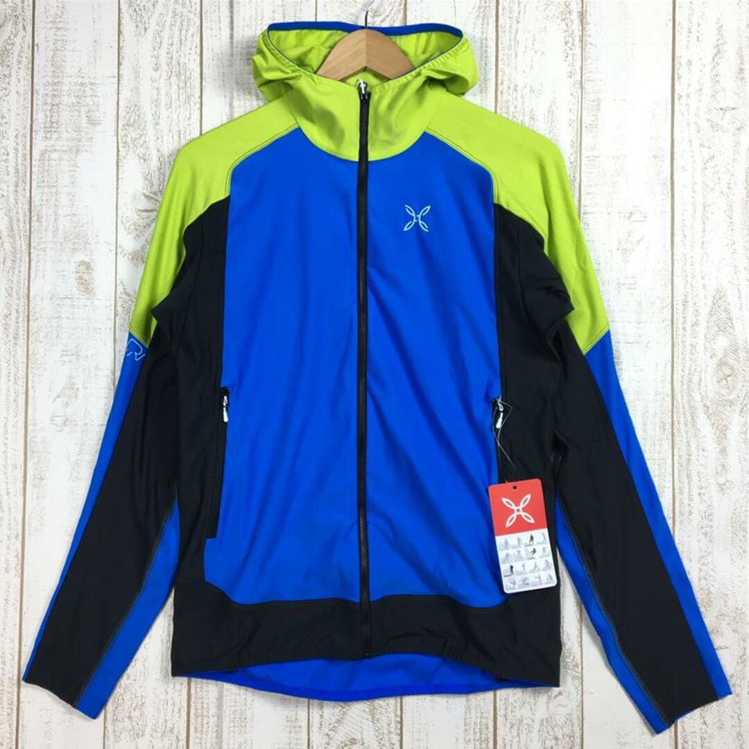 【Men's S ブルー系】 Montura ( モンチュラ ) エレベーション マグリア Elevation Maglia マイクログリッド フリース ジャケット フーディ MMAP55X Internatiその他