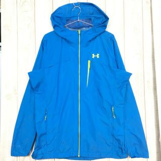 アンダーアーマー(UNDER ARMOUR)の【Men's XL ブルー系】 Under Armour ( アンダーアーマー ) 2.5L Pertex Shield レインシェル ジャケット フーディ Men's  レインシェル アウター ジャケット トッ(ナイロンジャケット)