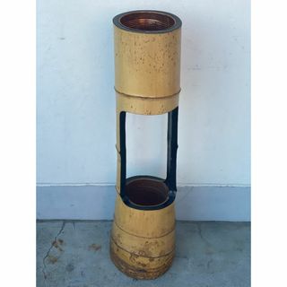 華道具 茶道具 花器 花生け 生け花 竹根付き花生け二重切り 竹筒