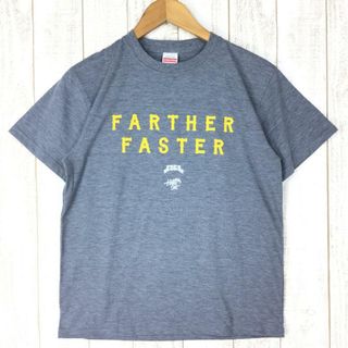 【Men's S グレー系】 Edit Design And Supply Ed&S Farther Faster Tシャツ Men's  化繊 ショートスリーブTシャツ クルーネック インナー シャツ トップ(Tシャツ/カットソー(半袖/袖なし))