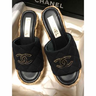 CHANEL - Chanel シャネル　シャネルサンダル　サンダル　ウェッジソール　厚底