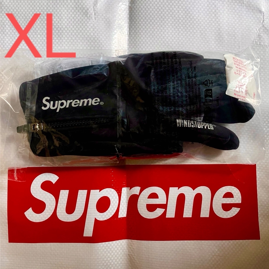 Supreme WINDSTOPPER Zip Gloves Black 黒 L(Supreme(手袋)の Supreme WINDSTOPPER Zip Gloves Black 黒 L(Supreme(手袋)の