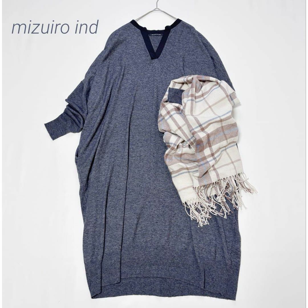 mizuiro ind ミズイロインド キーネックワンピース グレー チュニック | フリマアプリ ラクマ mizuiro ind ミズイロインド キーネックワンピース グレー チュニック | フリマアプリ ラクマ