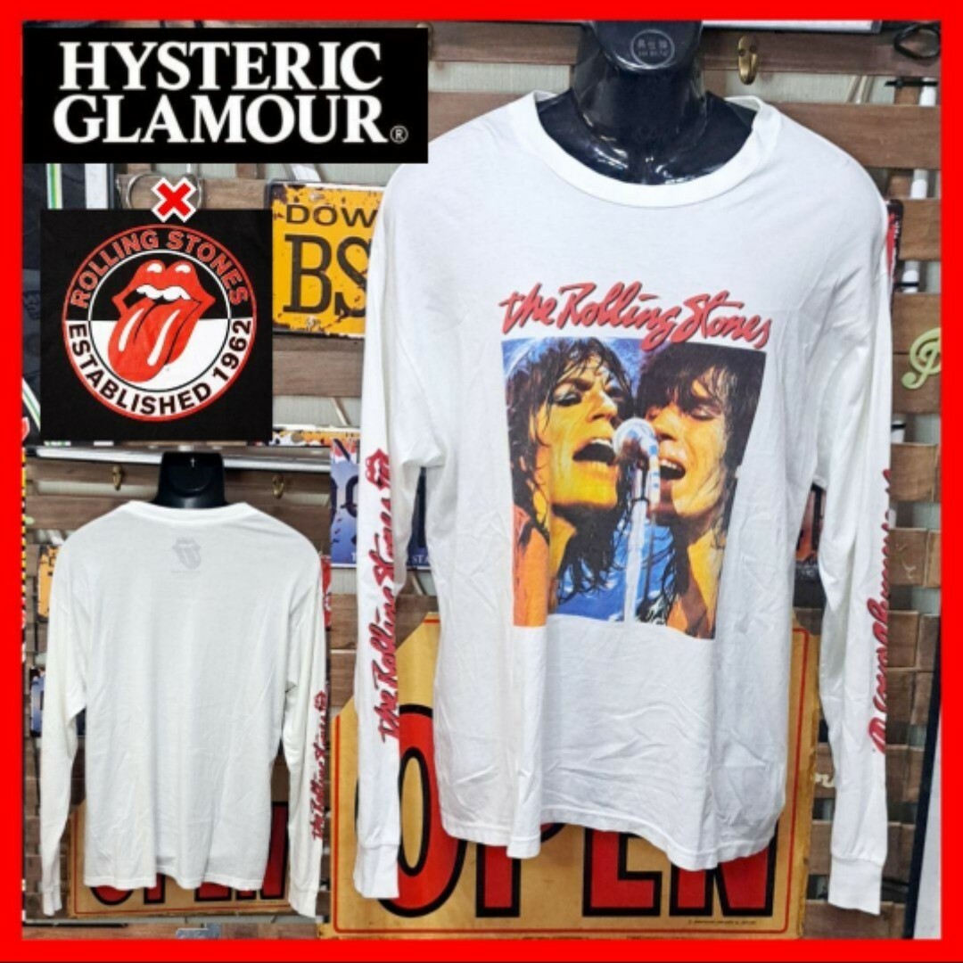 超人気 XXX×The HYSTERIC THEE Rolling ロンT Stones トップス 超人気 XXX×The HYSTERIC THEE Rolling ロンT Stones トップス