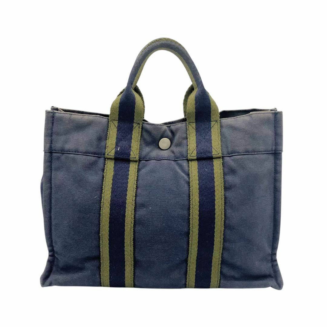 ⭐️良品⭐️ エルメス フールトゥPM ミニトートバッグ キャンバス ⭐️良品⭐️ エルメス フールトゥPM ミニトートバッグ キャンバス