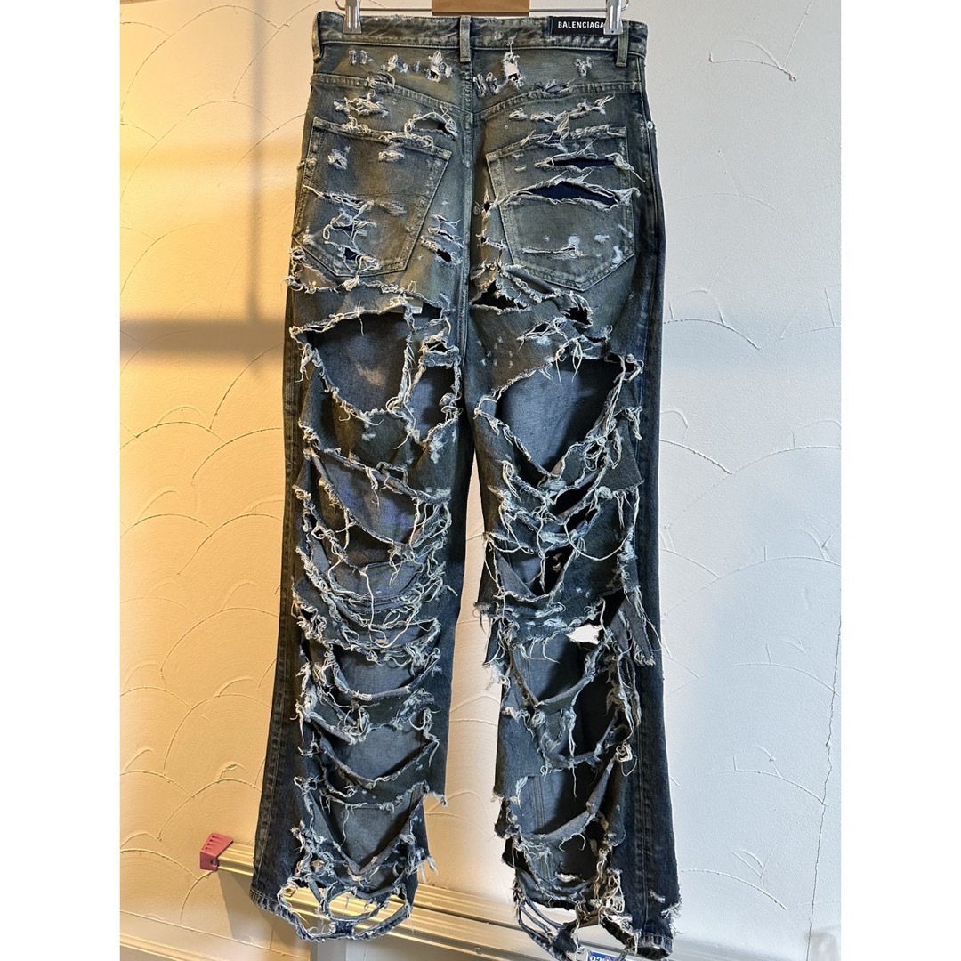 BALENCIAGA - 正規品 BALENCIAGA スーパーデストロイバギー BALENCIAGA - 正規品 BALENCIAGA スーパーデストロイバギー