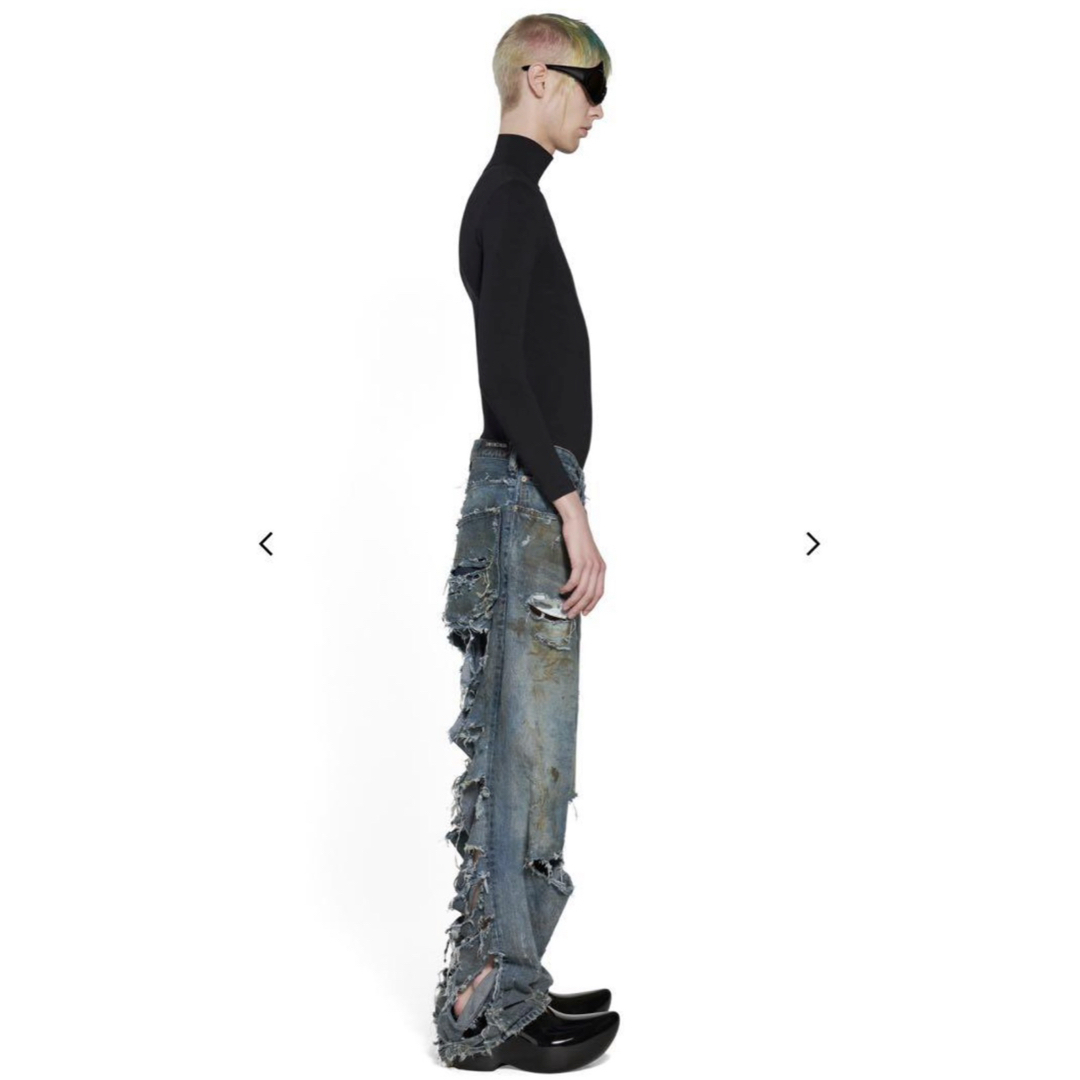 BALENCIAGA - 正規品 BALENCIAGA スーパーデストロイバギー BALENCIAGA - 正規品 BALENCIAGA スーパーデストロイバギー