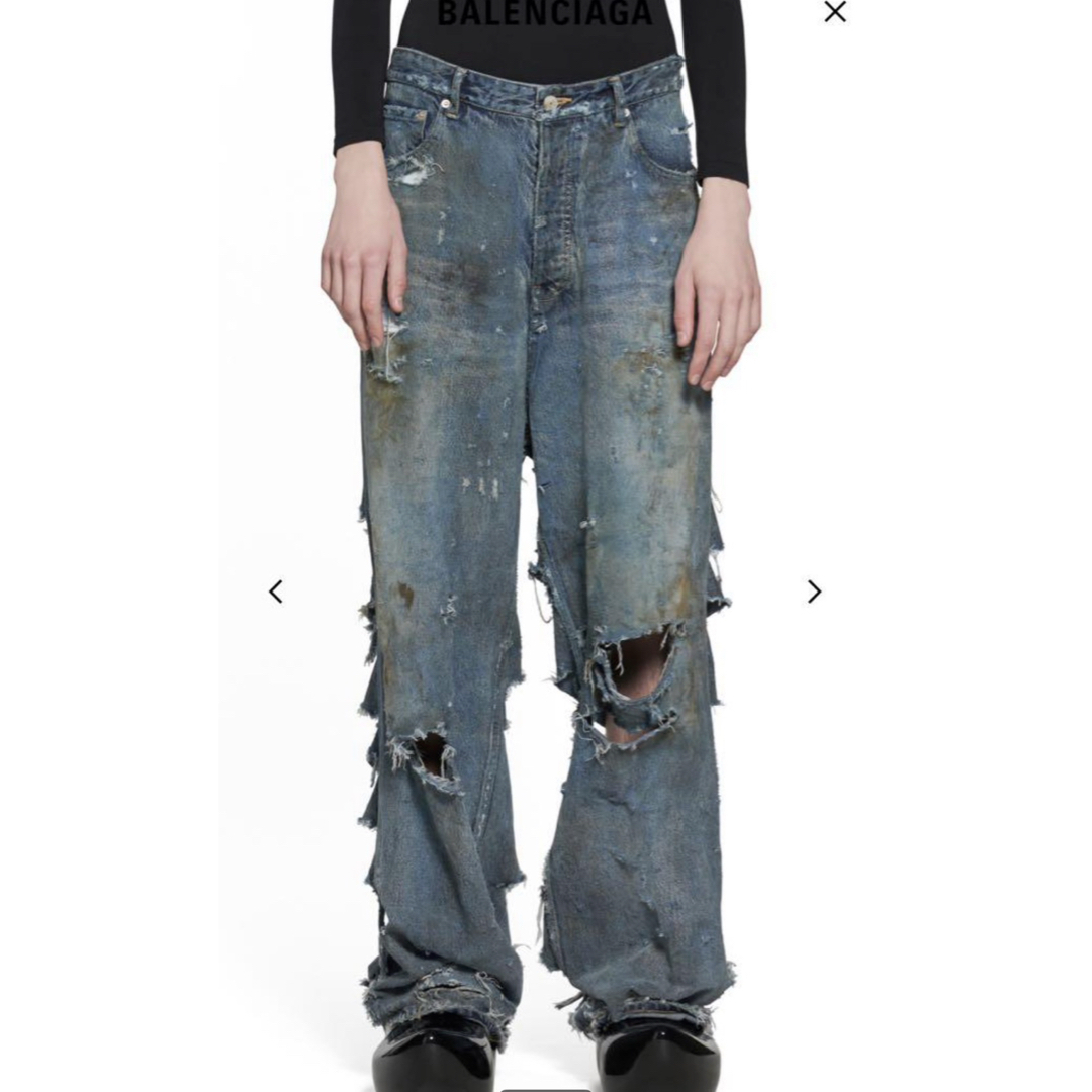 BALENCIAGA - 正規品 BALENCIAGA スーパーデストロイバギー BALENCIAGA - 正規品 BALENCIAGA スーパーデストロイバギー