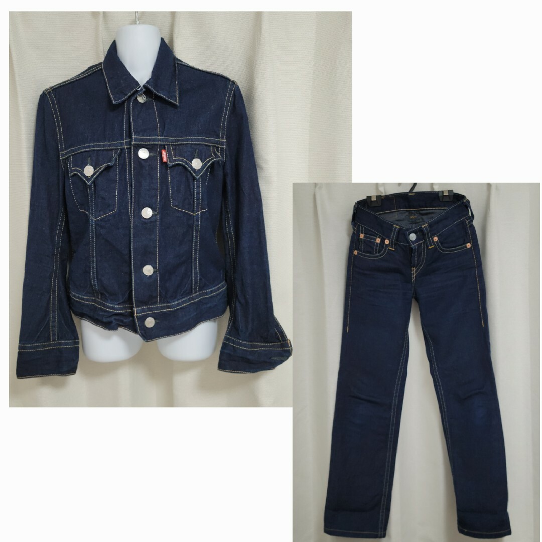 Levi's - Levi's セットアップ商品 インディゴ サイズ(M)/(27 Levi's - Levi's セットアップ商品 インディゴ サイズ(M)/(27