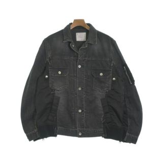 sacai - sacai SCM-053 ダークグレー デニムジャケットの通販 sacai - sacai SCM-053 ダークグレー デニムジャケットの通販