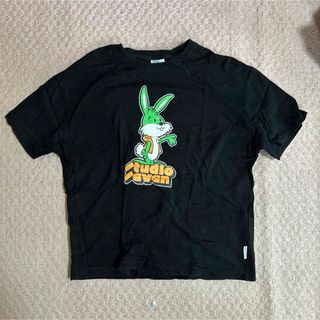 ジーユー(GU)のGU スタジオセブン ウサギプリント Tシャツ(Tシャツ/カットソー)