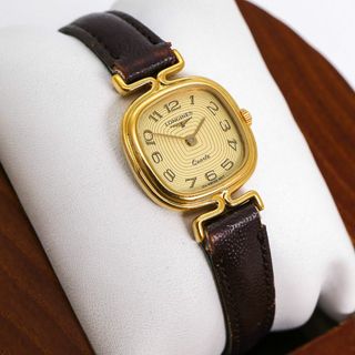 LONGINES - 稼働 LONGINES 腕時計 アンティーク レザーベルト LONGINES - 稼働 LONGINES 腕時計 アンティーク レザーベルト