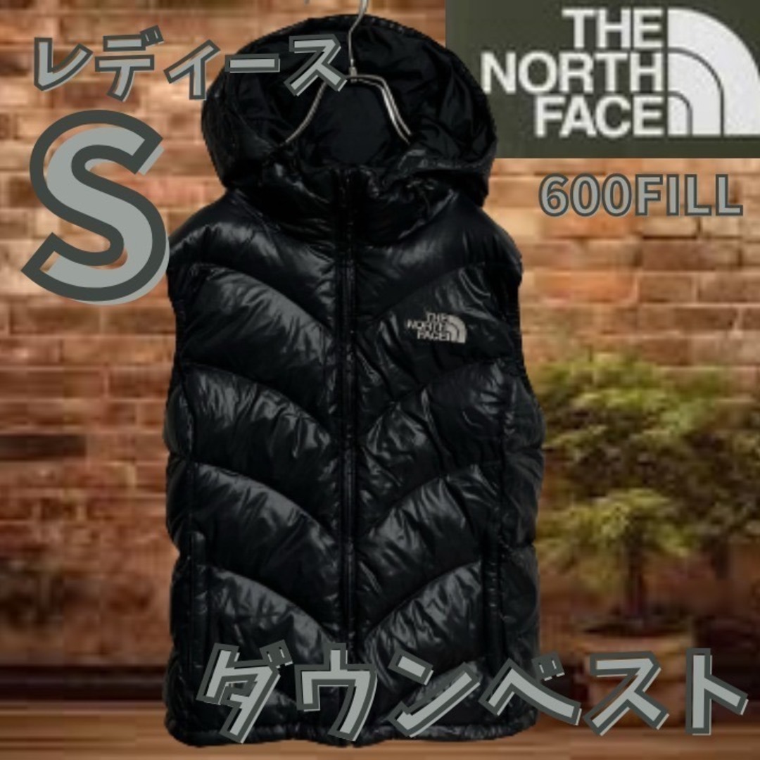 希少】レディース ダウンベスト ブラック 600フィル ノースフェイス 希少】レディース ダウンベスト ブラック 600フィル ノースフェイス