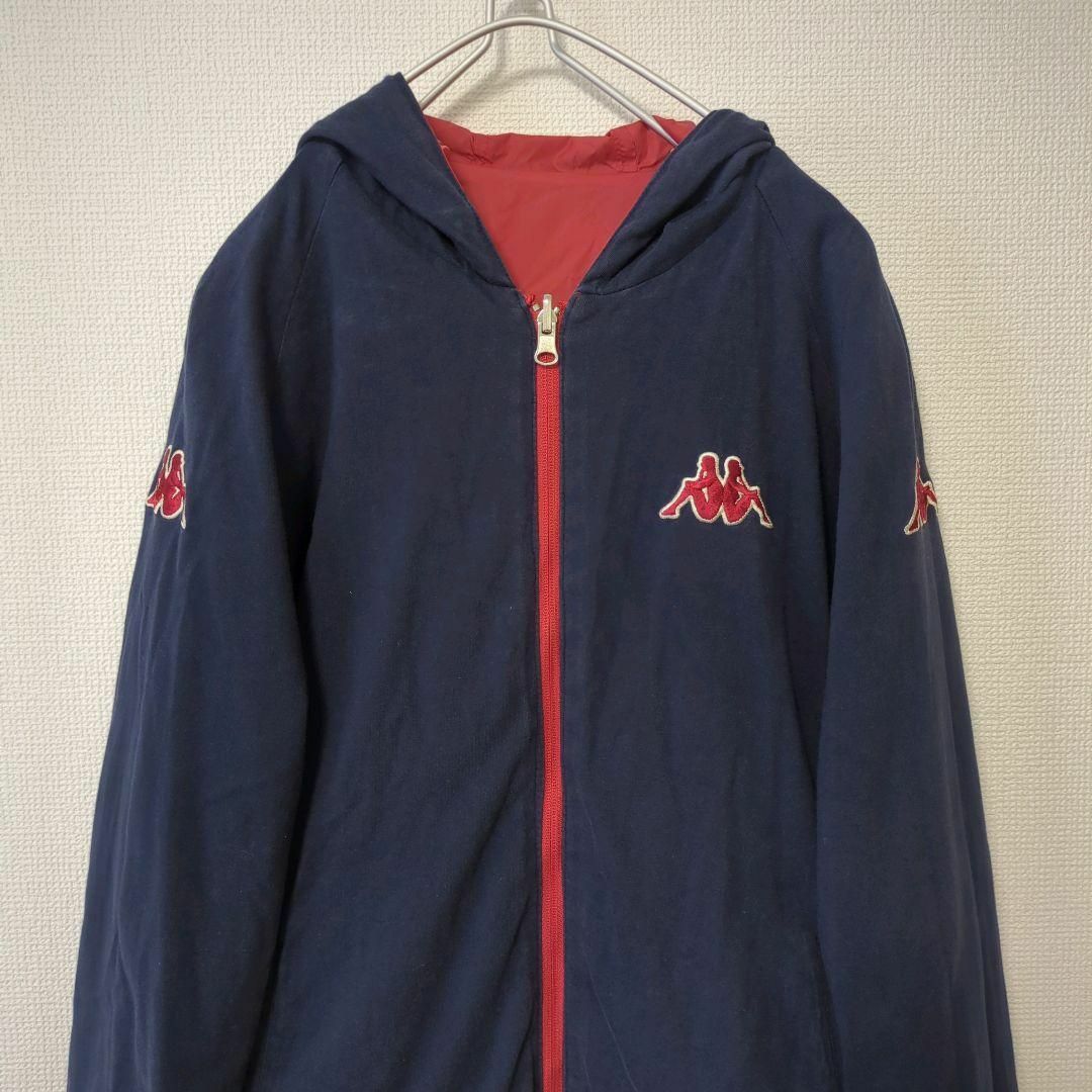 【海外輸入】 カッパ - Kappa Kappa 袖 ワンポイント リバーシブルジャケット ジャンパー、ジャケット