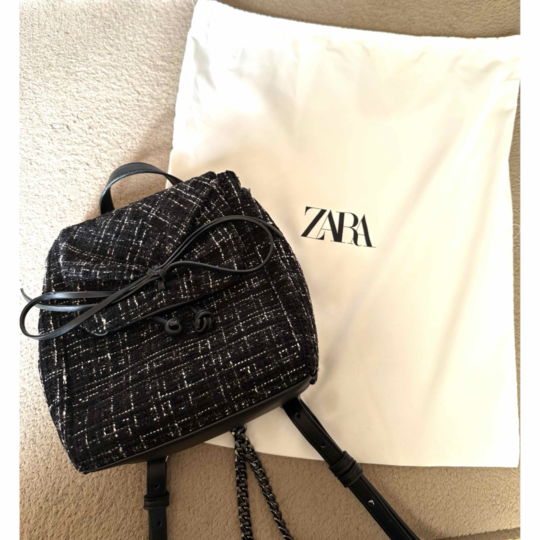 ZARA - 【新品未使用】ZARA リボン付き布地バックパックの通販 ZARA - 【新品未使用】ZARA リボン付き布地バックパックの通販