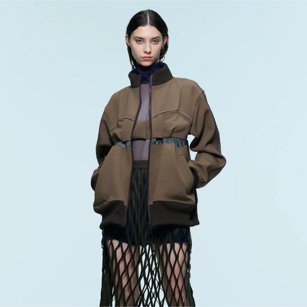 sacai - sacai サカイ テクニカルジャージ ジップアップブルゾン sacai - sacai サカイ テクニカルジャージ ジップアップブルゾン
