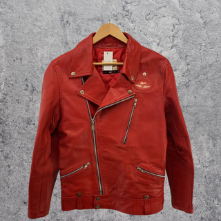 未使用 42 Lewis Leathers サイクロン ダブルライダース 赤 未使用 42 Lewis Leathers サイクロン ダブルライダース 赤