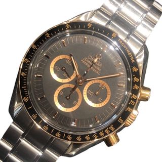 オメガ(OMEGA)の　オメガ OMEGA スピードマスター アポロ15号 3366.51 ブラック ステンレススチール/レッドゴールド 手巻き メンズ 腕時計(その他)