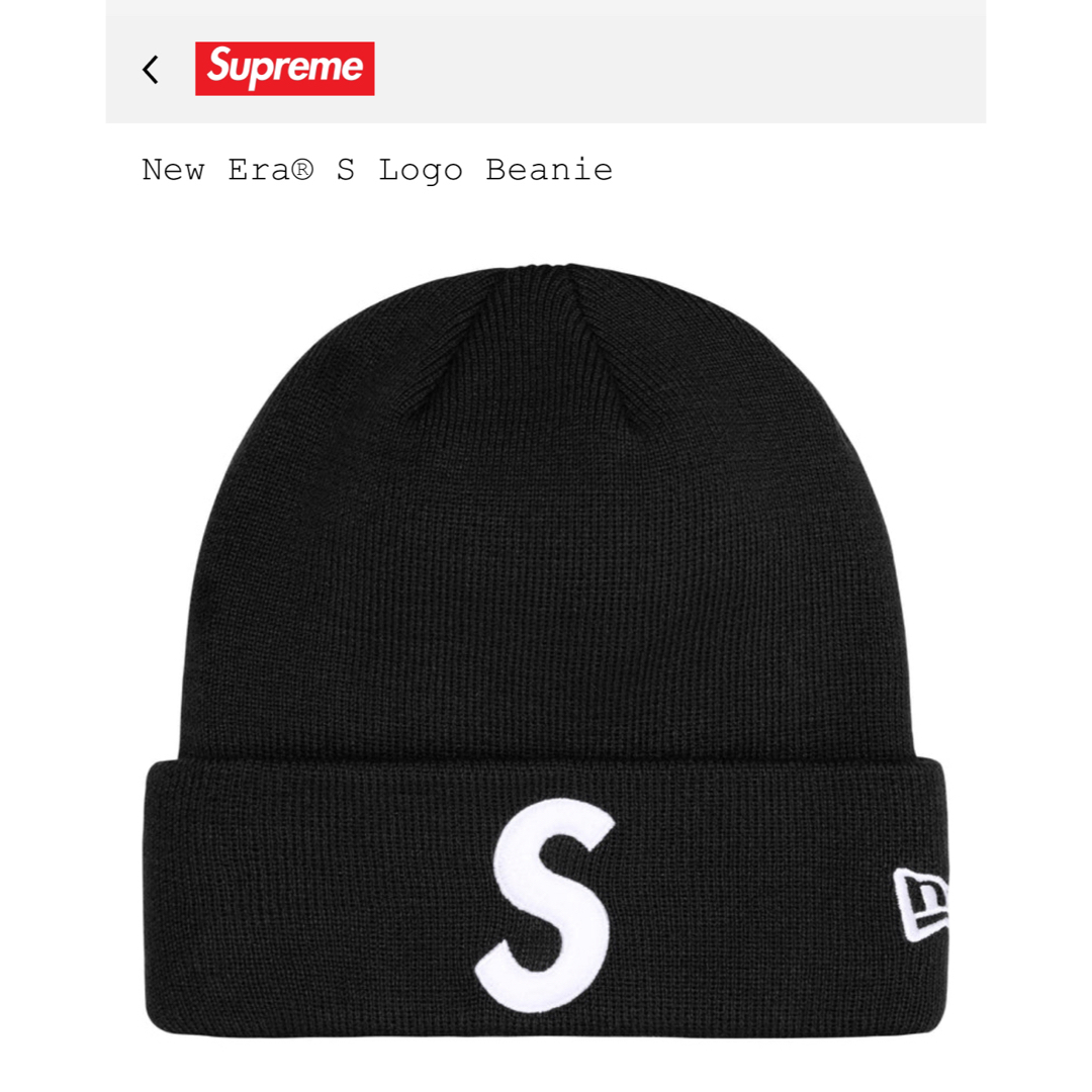 Supreme - Supreme 24FW New Era S Logo Beanie Blackの通販 by Supreme - Supreme 24FW New Era S Logo Beanie Blackの通販 by