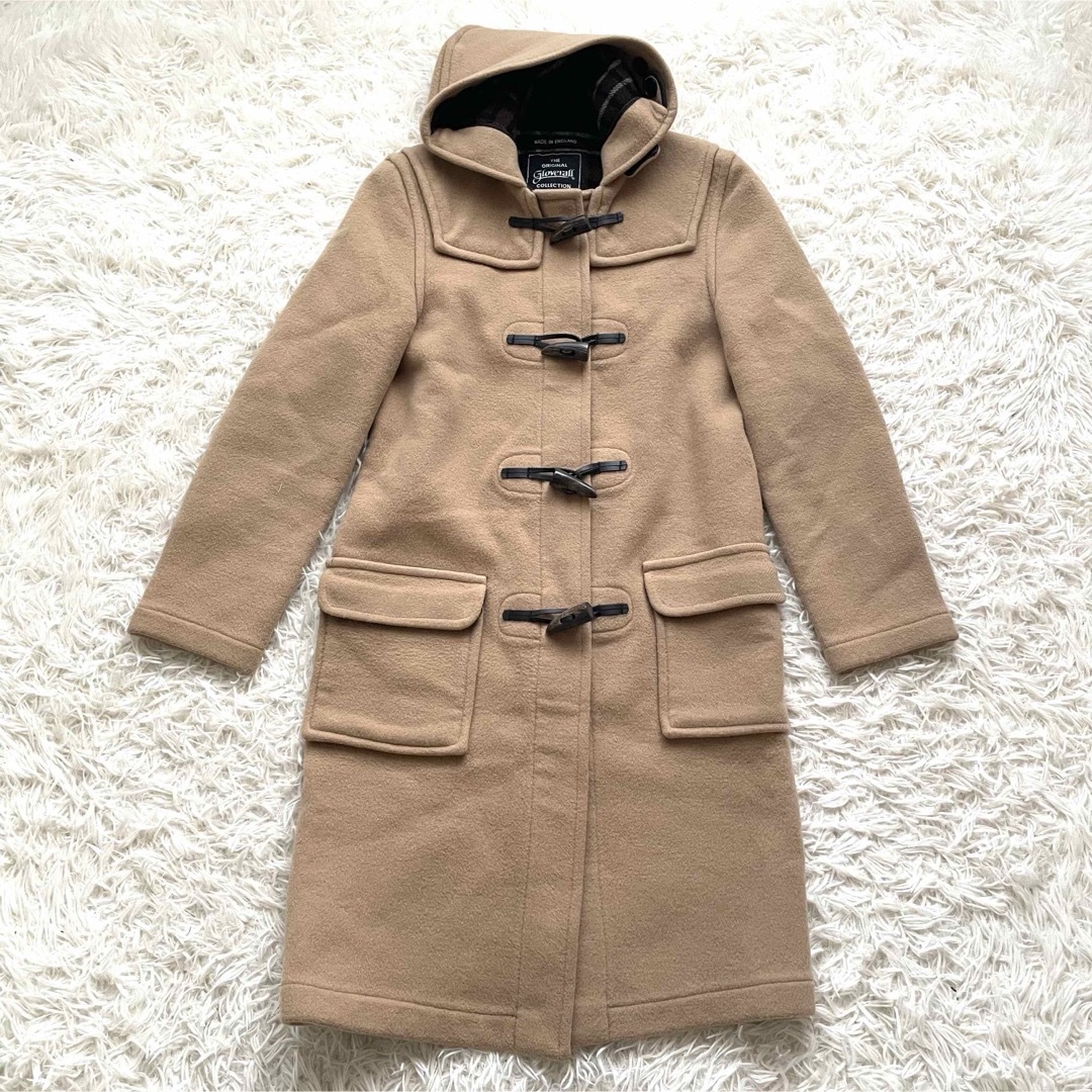 小さめ】グローバーオール ロングダッフルコート 極美品 ベージュ 小さめ】グローバーオール ロングダッフルコート 極美品 ベージュ