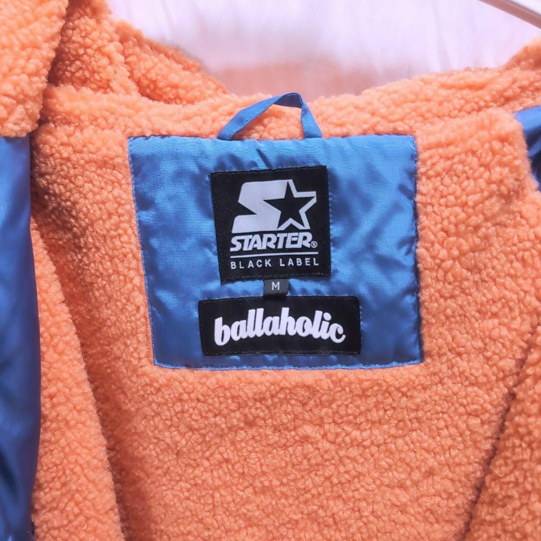 ballaholic - ballaholic×STARTER ベンチコート ブルー オレンジ ballaholic - ballaholic×STARTER ベンチコート ブルー オレンジ