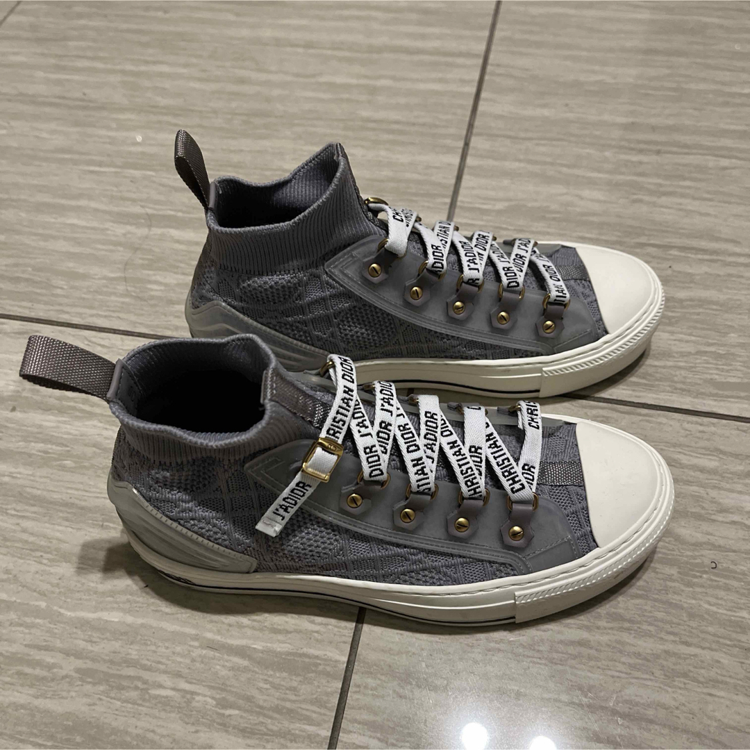 Christian Dior グレー ハイカットスニーカー Christian Dior グレー ハイカットスニーカー