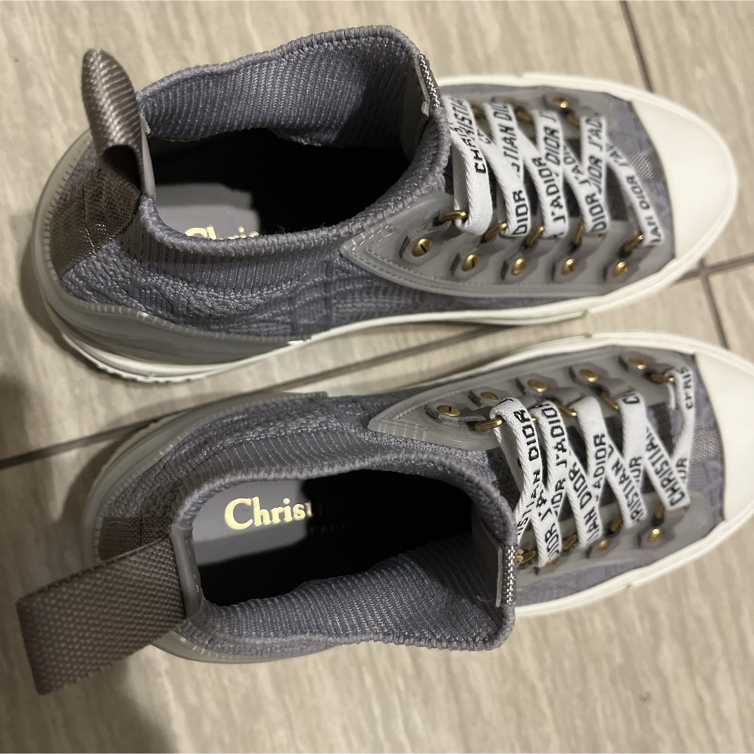 Christian Dior グレー ハイカットスニーカー Christian Dior グレー ハイカットスニーカー