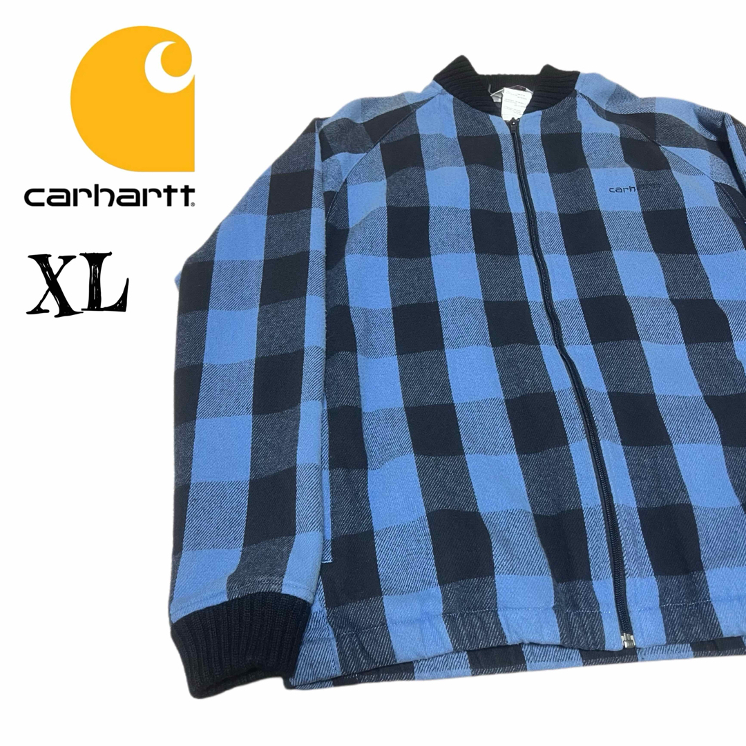 carhartt - 希少★Carhartt カーハート ブロックチェック柄 オーバーサイズ ブルゾン