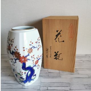 有田焼 - 未使用 木仙窯 花瓶 30cm 菖蒲 菊 牡丹 花器 花生 花入 有田焼 - 未使用 木仙窯 花瓶 30cm 菖蒲 菊 牡丹 花器 花生 花入