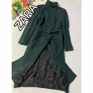 ZARA(ロングコート ・ グリーン・カーキ/緑色系)のフリマ ZARA(ロングコート ・ グリーン・カーキ/緑色系)のフリマ