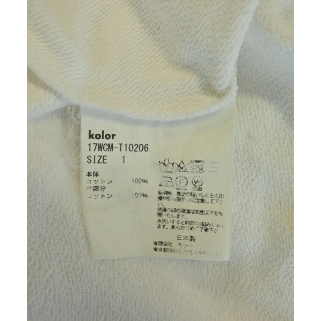 kolor - kolor カラー Tシャツ・カットソー 1(S位) 白 【古着 kolor - kolor カラー Tシャツ・カットソー 1(S位) 白 【古着