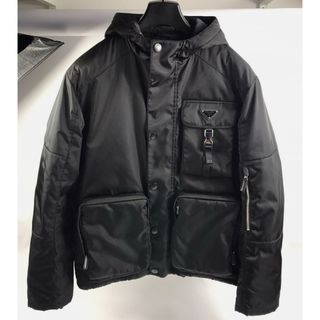 PRADA - プラダPRADAナイロンセミロングブルゾンジャケット濃紺 PRADA - プラダPRADAナイロンセミロングブルゾンジャケット濃紺
