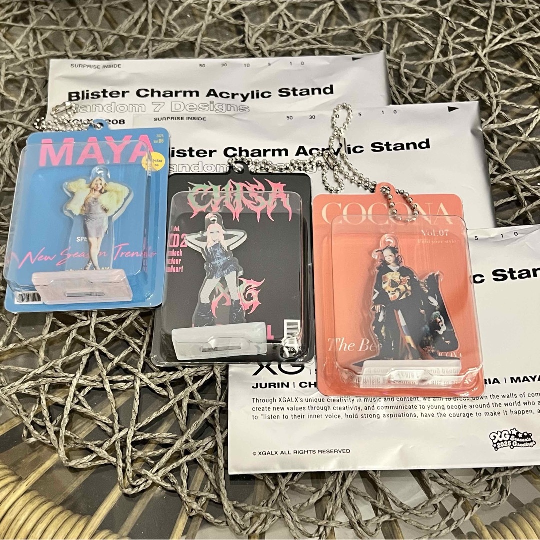 XG シーグリ2025 マヤ チサ ココナ アクリルスタンド アクスタ XG シーグリ2025 マヤ チサ ココナ アクリルスタンド アクスタ